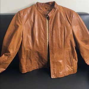 Camel Leather Jacket